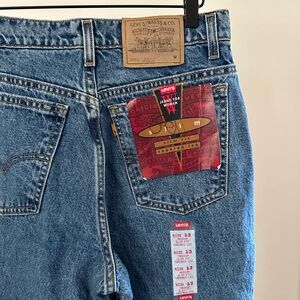 Vintage Orange Tab Tapered Leg Jeans